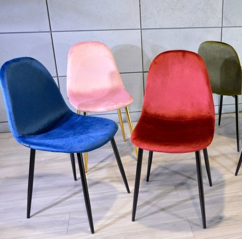 Krzesło tapicerowane GIULIA VELVET BURGUNDY II GATUNEK Lugano Krzesło tapicerowane GIULIA VELVET BURGUNDY II GATUNEK Lugano