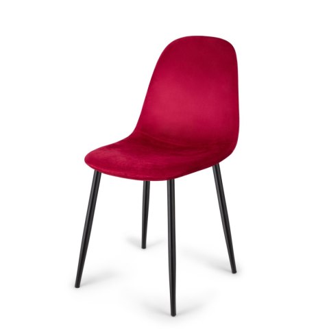 Krzesło tapicerowane GIULIA VELVET BURGUNDY II GATUNEK Lugano Krzesło tapicerowane GIULIA VELVET BURGUNDY II GATUNEK Lugano