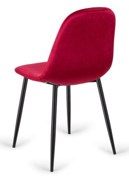 Krzesło tapicerowane GIULIA VELVET BURGUNDY Lugano