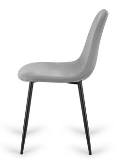 Krzesło tapicerowane GIULIA VELVET GREY II GATUNEK Lugano