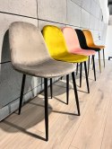 Krzesło tapicerowane GIULIA VELVET GREY II GATUNEK Lugano