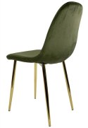 Krzesło tapicerowane GIULIA VELVET KHAKI GOLD Lugano