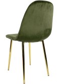Krzesło tapicerowane GIULIA VELVET KHAKI GOLD Lugano