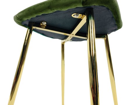Krzesło tapicerowane GIULIA VELVET KHAKI GOLD Lugano Krzesło tapicerowane GIULIA VELVET KHAKI GOLD Lugano