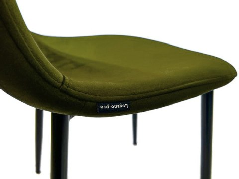 Krzesło tapicerowane GIULIA VELVET KHAKI GOLD Lugano Krzesło tapicerowane GIULIA VELVET KHAKI GOLD Lugano