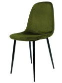 Krzesło tapicerowane GIULIA VELVET KHAKI Lugano