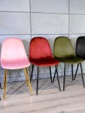 Krzesło tapicerowane GIULIA VELVET KHAKI Lugano