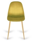 Krzesło tapicerowane GIULIA VELVET OLIVE GOLD Lugano