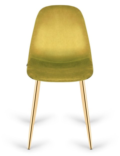 Krzesło tapicerowane GIULIA VELVET OLIVE GOLD Lugano Krzesło tapicerowane GIULIA VELVET OLIVE GOLD Lugano