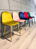 Krzesło tapicerowane GIULIA VELVET OLIVE GOLD Lugano