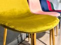Krzesło tapicerowane GIULIA VELVET OLIVE GOLD Lugano