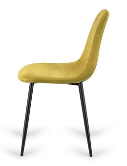 Krzesło tapicerowane GIULIA VELVET OLIVE Lugano