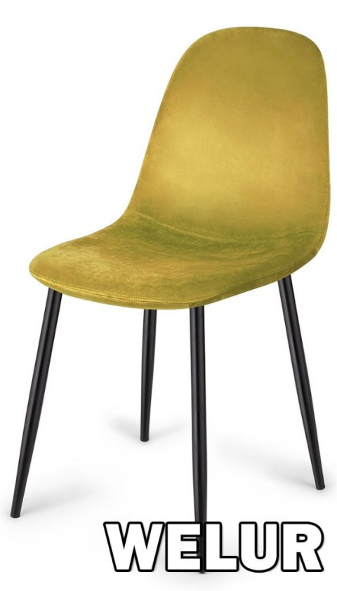 Krzesło tapicerowane GIULIA VELVET OLIVE Lugano Krzesło tapicerowane GIULIA VELVET OLIVE Lugano