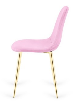 Krzesło tapicerowane GIULIA VELVET PINK GOLD II GATUNEK Lugano