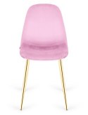 Krzesło tapicerowane GIULIA VELVET PINK GOLD II GATUNEK Lugano