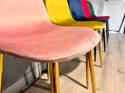 Krzesło tapicerowane GIULIA VELVET PINK GOLD II GATUNEK Lugano