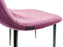 Krzesło tapicerowane GIULIA VELVET PINK Lugano