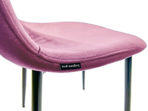 Krzesło tapicerowane GIULIA VELVET PINK Lugano Krzesło tapicerowane GIULIA VELVET PINK Lugano