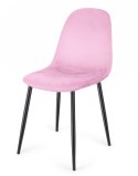 Krzesło tapicerowane GIULIA VELVET PINK Lugano