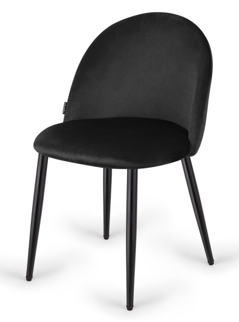 Krzesło tapicerowane GLORIA BLACK VELVET Lugano Krzesło tapicerowane GLORIA BLACK VELVET Lugano