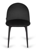 Krzesło tapicerowane GLORIA BLACK VELVET Lugano