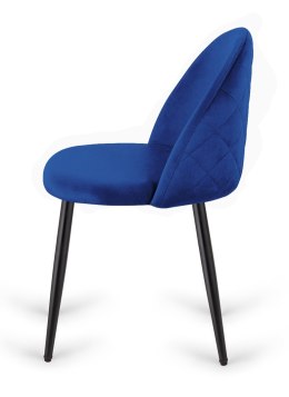 Krzesło tapicerowane GLORIA BLUE VELVET Lugano