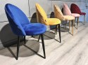 Krzesło tapicerowane GLORIA BLUE VELVET Lugano