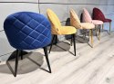 Krzesło tapicerowane GLORIA BLUE VELVET Lugano
