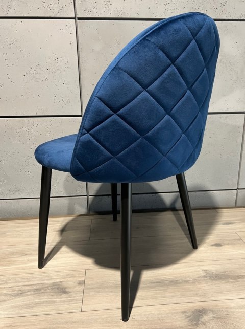 Krzesło tapicerowane GLORIA BLUE VELVET Lugano Krzesło tapicerowane GLORIA BLUE VELVET Lugano