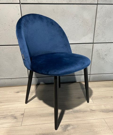 Krzesło tapicerowane GLORIA BLUE VELVET Lugano Krzesło tapicerowane GLORIA BLUE VELVET Lugano