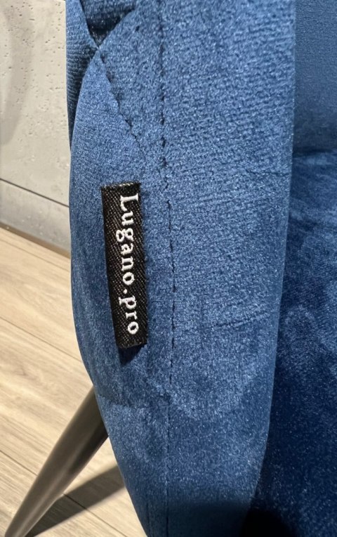 Krzesło tapicerowane GLORIA BLUE VELVET Lugano Krzesło tapicerowane GLORIA BLUE VELVET Lugano