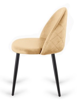 Krzesło tapicerowane GLORIA CREAM VELVET Lugano