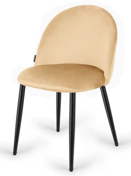 Krzesło tapicerowane GLORIA CREAM VELVET Lugano
