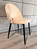 Krzesło tapicerowane GLORIA CREAM VELVET Lugano