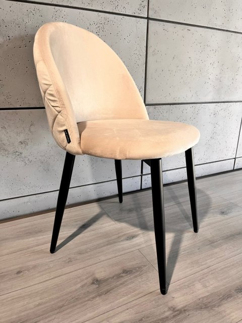 Krzesło tapicerowane GLORIA CREAM VELVET Lugano Krzesło tapicerowane GLORIA CREAM VELVET Lugano