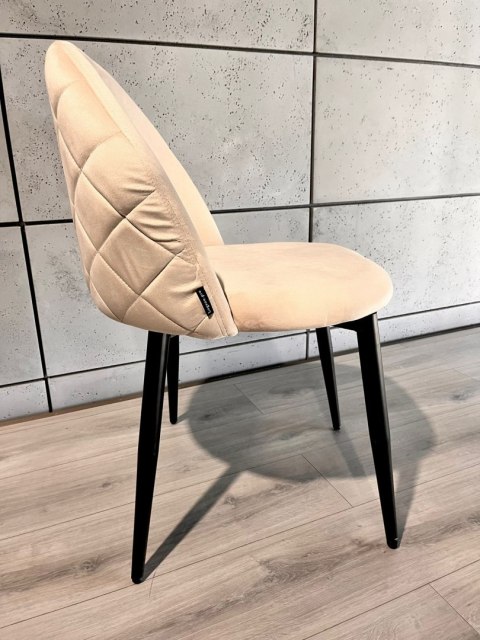 Krzesło tapicerowane GLORIA CREAM VELVET Lugano Krzesło tapicerowane GLORIA CREAM VELVET Lugano
