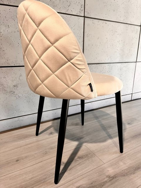 Krzesło tapicerowane GLORIA CREAM VELVET Lugano Krzesło tapicerowane GLORIA CREAM VELVET Lugano