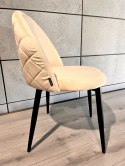 Krzesło tapicerowane GLORIA CREAM VELVET Lugano