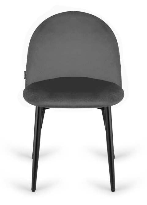 Krzesło tapicerowane GLORIA DARK GREY VELVET Lugano Krzesło tapicerowane GLORIA DARK GREY VELVET Lugano