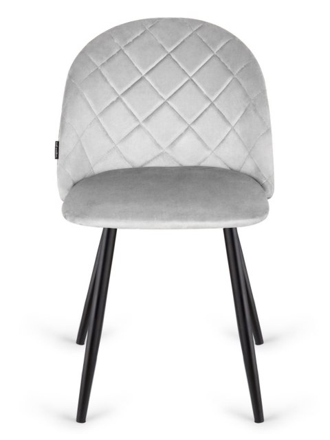 Krzesło tapicerowane GLORIA DIAMOND GREY VELVET II GATUNEK Lugano Krzesło tapicerowane GLORIA DIAMOND GREY VELVET II GATUNEK Lugano