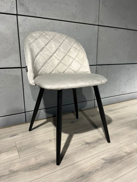 Krzesło tapicerowane GLORIA DIAMOND GREY VELVET II GATUNEK Lugano Krzesło tapicerowane GLORIA DIAMOND GREY VELVET II GATUNEK Lugano