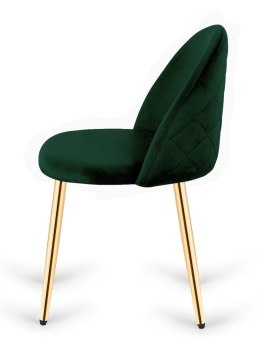 Krzesło tapicerowane GLORIA FOREST VELVET GOLD Lugano