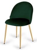 Krzesło tapicerowane GLORIA FOREST VELVET GOLD Lugano