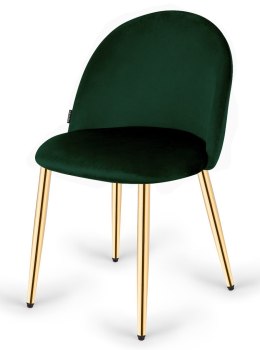 Krzesło tapicerowane GLORIA FOREST VELVET GOLD Lugano