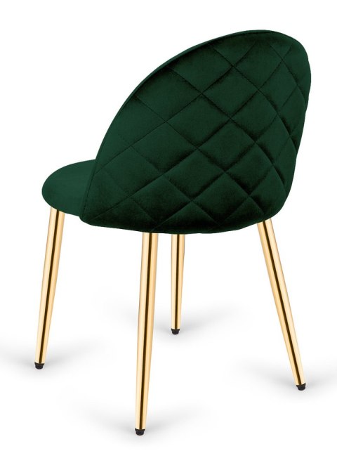 Krzesło tapicerowane GLORIA FOREST VELVET GOLD Lugano Krzesło tapicerowane GLORIA FOREST VELVET GOLD Lugano