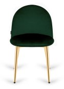 Krzesło tapicerowane GLORIA FOREST VELVET GOLD Lugano