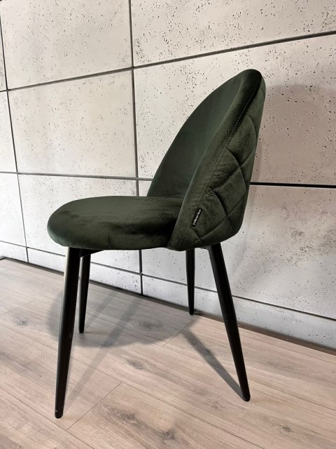 Krzesło tapicerowane GLORIA GREEN FOREST VELVET Lugano Krzesło tapicerowane GLORIA GREEN FOREST VELVET Lugano