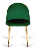 Krzesło tapicerowane GLORIA GREEN VELVET GOLD Lugano