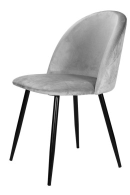 Krzesło tapicerowane GLORIA GREY VELVET II gatunek Lugano
