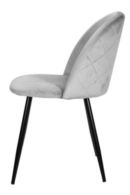 Krzesło tapicerowane GLORIA GREY VELVET II gatunek Lugano